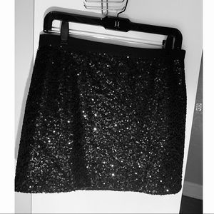 J Crew sequined mini skirt